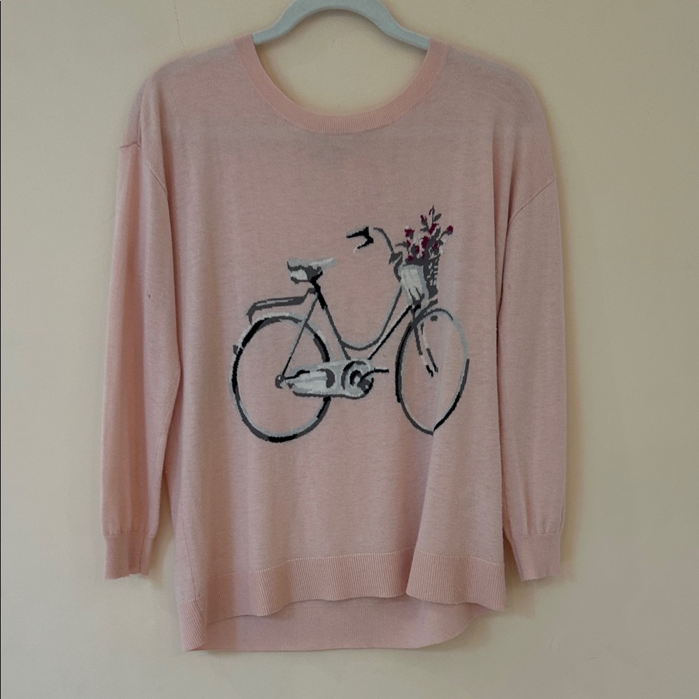 Joie round neck sweater with sleeves. Wool/cashmere/nylon and rayon